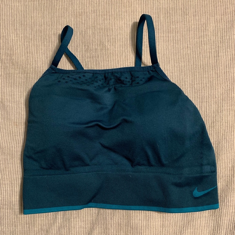 Blue Nike sports bra / crop top